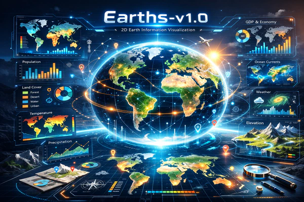 Earths-v1.0 现实地球展示
